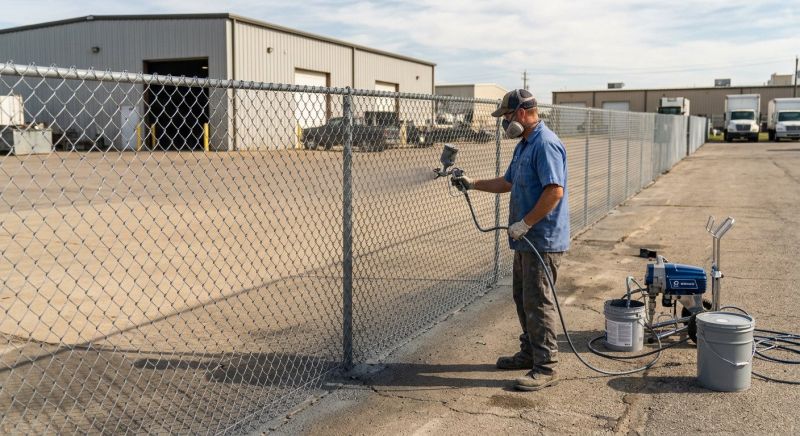 Commercial Fence Painting in Waco, TX