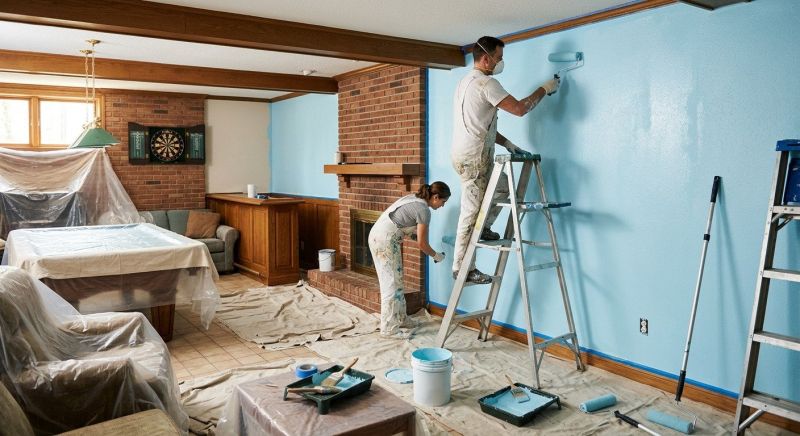 Great Room Painting in Waco, TX